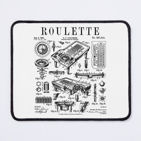Item preview, Roulette Table Lucky Gambler Casino Gambling Vintage Patent designed and sold by GrandeDuc.