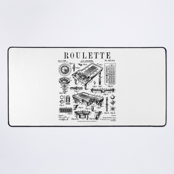Item preview, Roulette Table Lucky Gambler Casino Gambling Vintage Patent designed and sold by GrandeDuc.