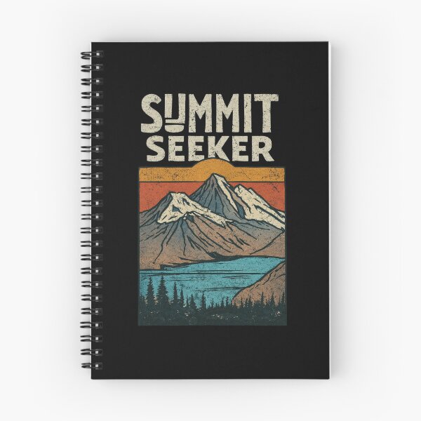Item preview, Summit Seeker Vintage Mountain Lake Woodblock Art designed and sold by Blurbean.