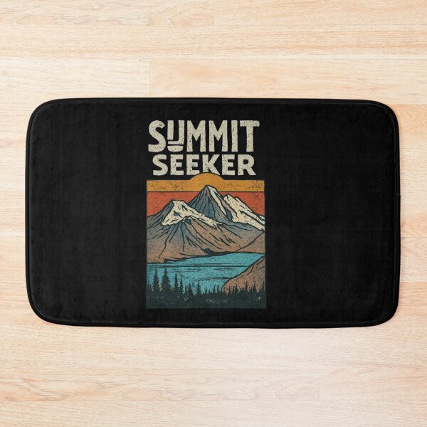 Item preview, Summit Seeker Vintage Mountain Lake Woodblock Art designed and sold by Blurbean.