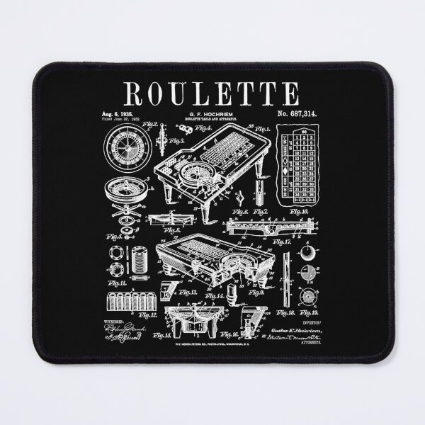 Item preview, Roulette Table Lucky Gambler Casino Gambling Vintage Patent designed and sold by GrandeDuc.