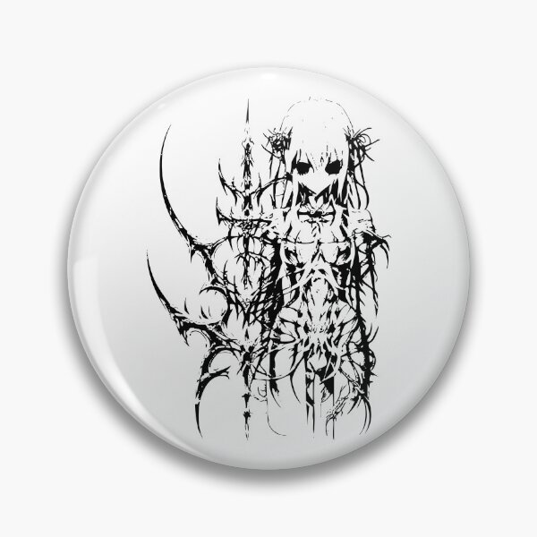 Item preview, Cyber Sigilism Anime Girl – Y2K Gothic Abstract designed and sold by Dem0r.