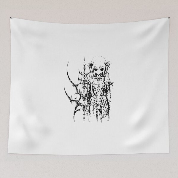 Item preview, Cyber Sigilism Anime Girl – Y2K Gothic Abstract designed and sold by Dem0r.
