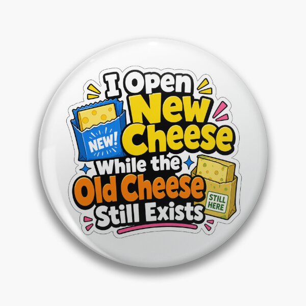 Item preview, New Cheese Old Cheese Marriage and Roommate Humor designed and sold by RedCircleArt.
