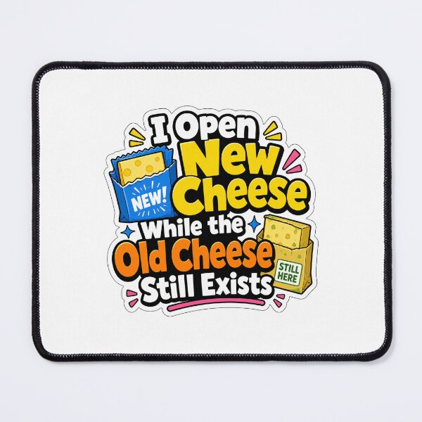 Item preview, New Cheese Old Cheese Marriage and Roommate Humor designed and sold by RedCircleArt.