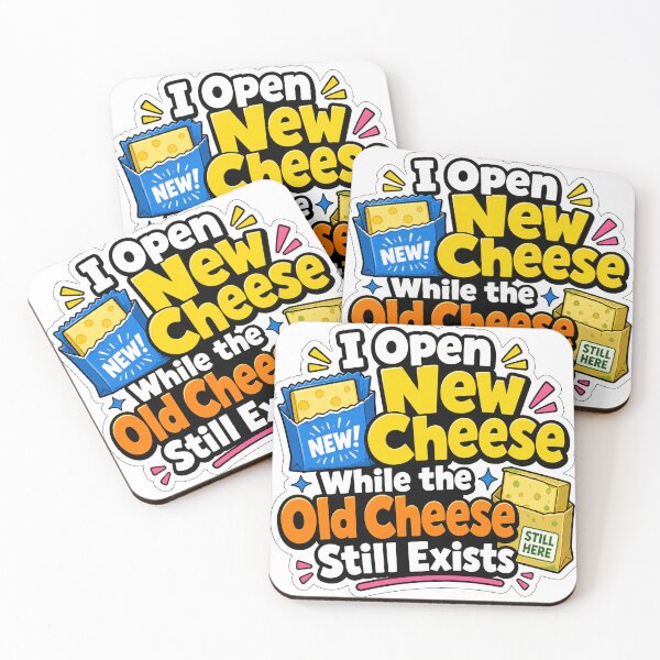 Item preview, New Cheese Old Cheese Marriage and Roommate Humor designed and sold by RedCircleArt.
