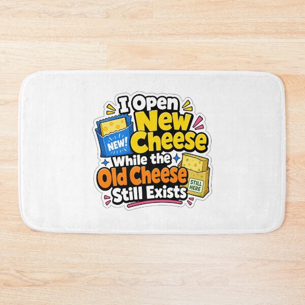 Item preview, New Cheese Old Cheese Marriage and Roommate Humor designed and sold by RedCircleArt.