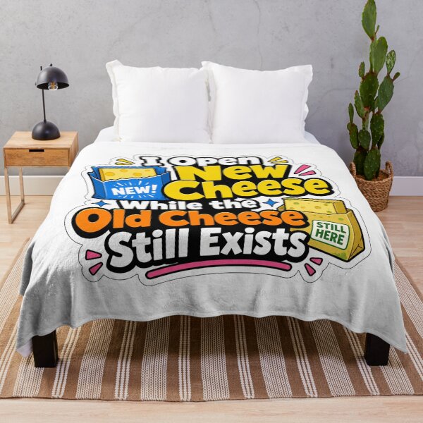 Item preview, New Cheese Old Cheese Marriage and Roommate Humor designed and sold by RedCircleArt.
