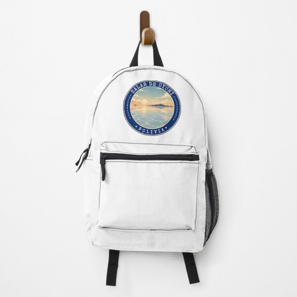 Item preview, Salar de Uyuni in Bolivia (South America), Vintage Travel Art Circle Emblem designed and sold by MaateoDesign.