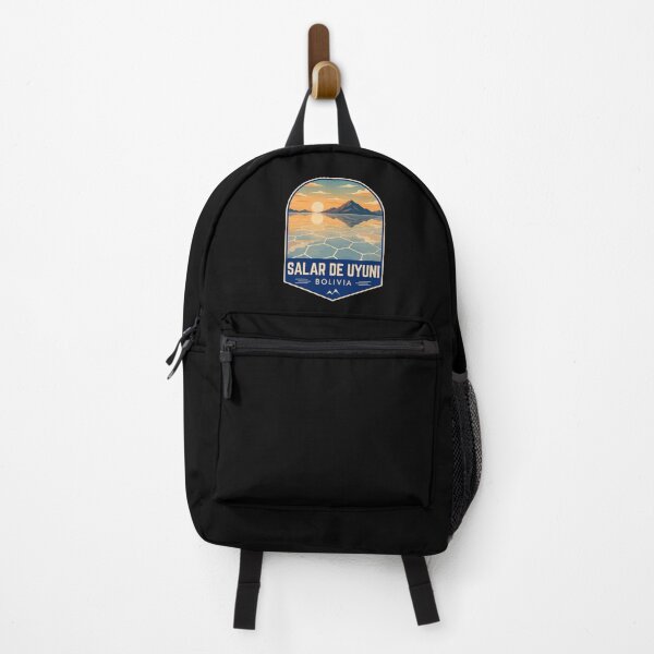 Item preview, Salar de Uyuni in Bolivia (South America), Retro Travel Art Emblem designed and sold by MaateoDesign.