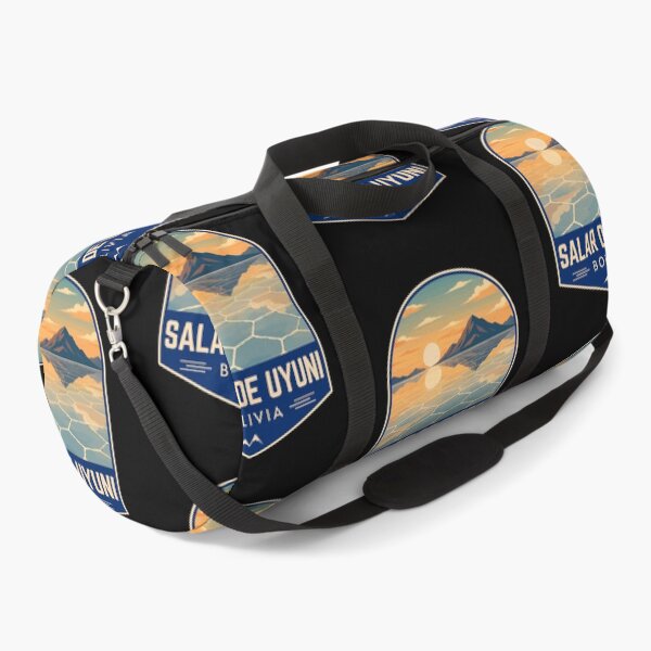 Item preview, Salar de Uyuni in Bolivia (South America), Retro Travel Art Emblem designed and sold by MaateoDesign.
