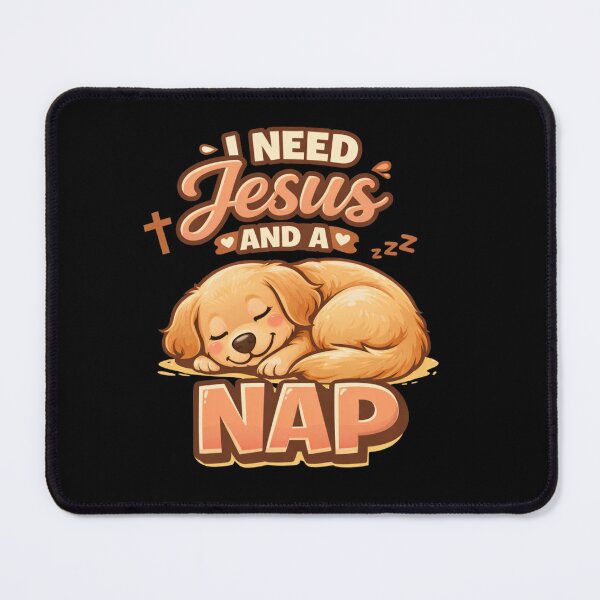 Item preview, Cute Puppy Christian Shirt – I Need Jesus And A Nap Funny Faith Tee designed and sold by ArtsBorn2Create.