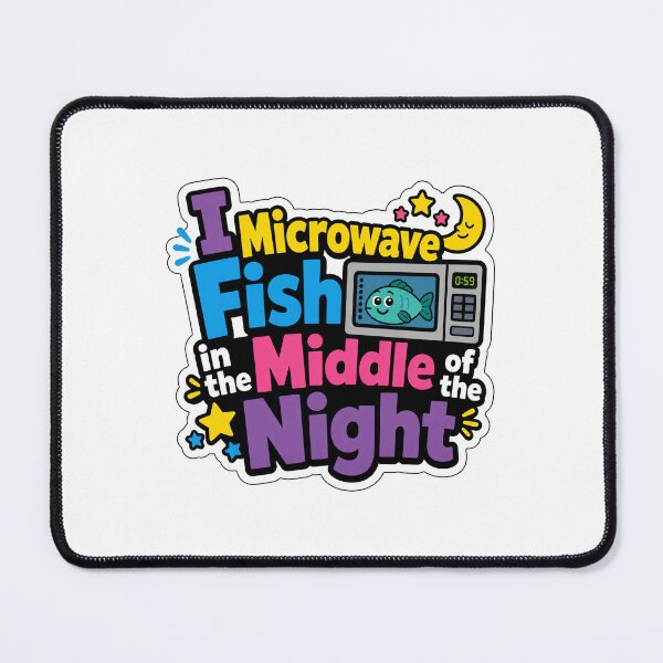 Item preview, Microwave Fish Marriage and Roommate Humor designed and sold by RedCircleArt.