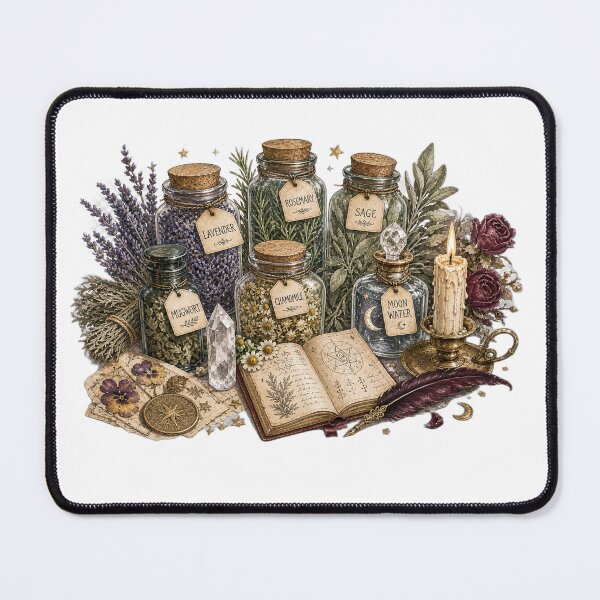 Item preview, Vintage Witchy Apothecary Herbs Spell Book  designed and sold by EDAE.