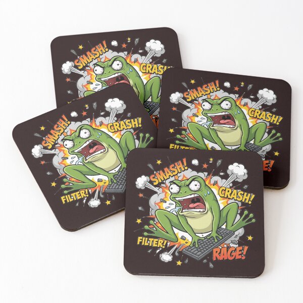 Item preview, Keyboard Smash Frog Gaming Humor Design designed and sold by ChaosNest.