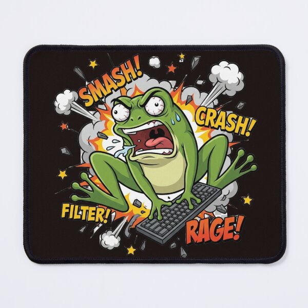 Item preview, Keyboard Smash Frog Gaming Humor Design designed and sold by ChaosNest.