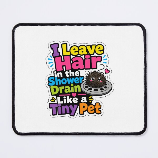 Item preview, Shower Drain Hair Marriage and Roommate Humor designed and sold by RedCircleArt.