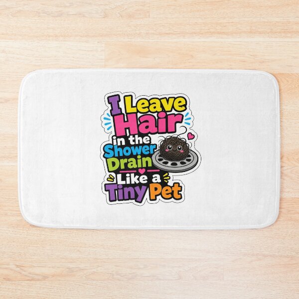 Item preview, Shower Drain Hair Marriage and Roommate Humor designed and sold by RedCircleArt.