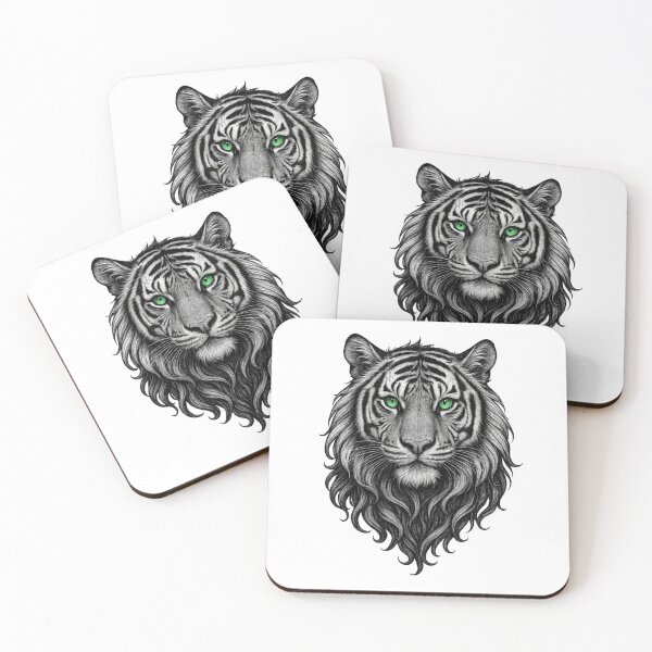 Item preview, Tiger with emerald green eyes designed and sold by ESSClothing.