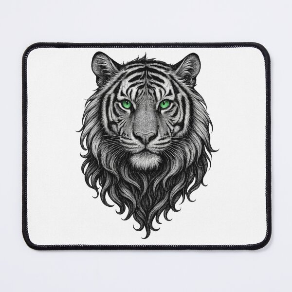 Item preview, Tiger with emerald green eyes designed and sold by ESSClothing.