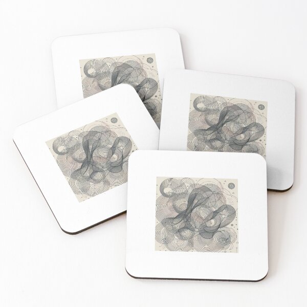 Item preview, Intricate Continuous Line Maze – Meditative Abstract designed and sold by MoodAndLine.