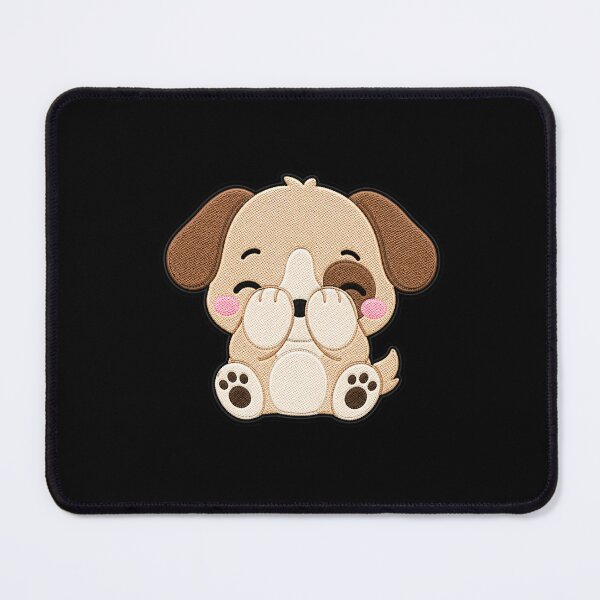 Item preview, Shy Puppy Embroidery Patch | Cute Kawaii Puppy Design designed and sold by ColorSplash123.