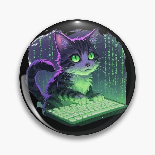 Item preview, Hacker Cat designed and sold by Witty Moon.