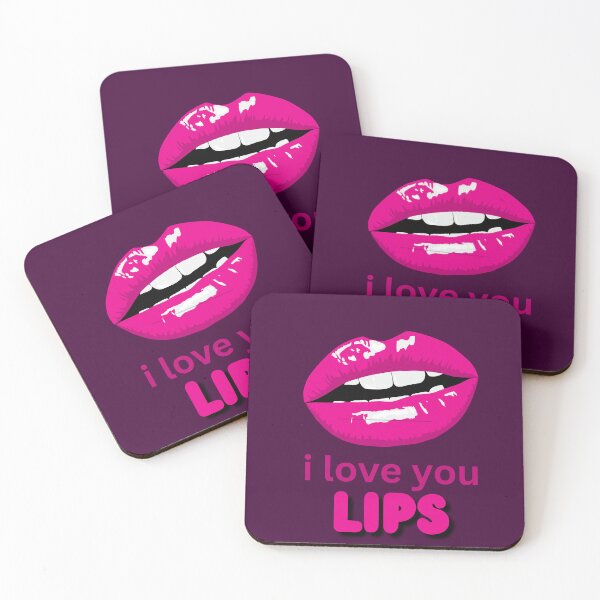 Item preview, Love Lips – I Love You Aesthetic Design designed and sold by PrintWavePro.