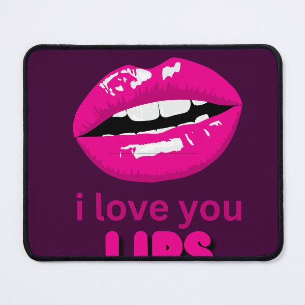 Item preview, Love Lips – I Love You Aesthetic Design designed and sold by PrintWavePro.