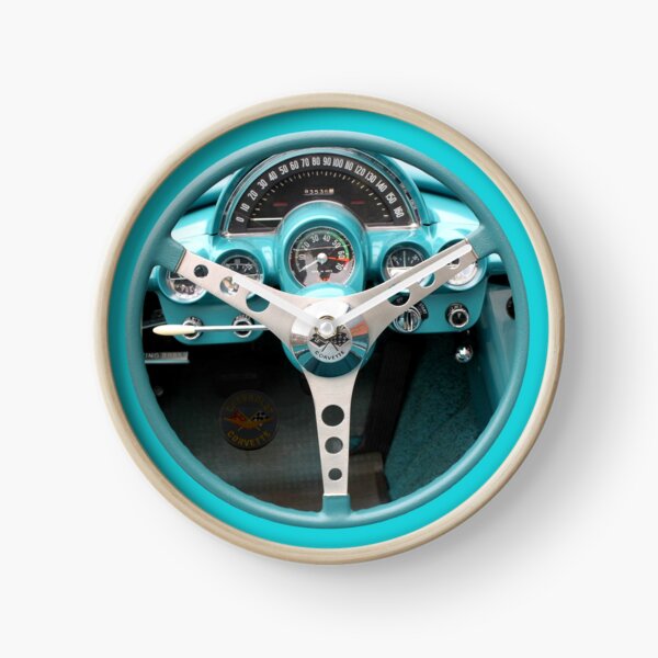 Item preview, Corvette Steering Wheel Teal designed and sold by Retrorockit.