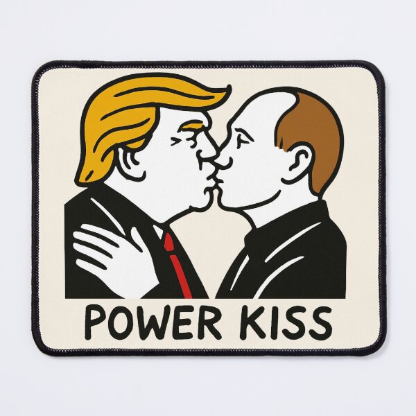 Item preview, Power Kiss – Trump and Putin Satirical Illustration designed and sold by Creative_Canvas.