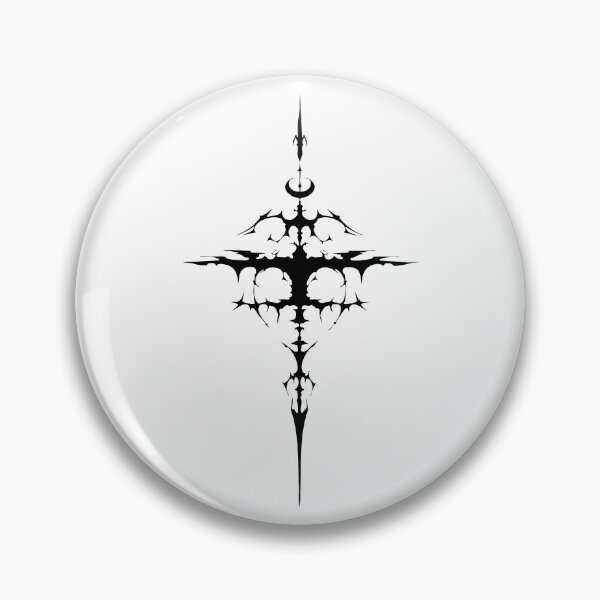 Item preview, Symmetric Cyber Sigil Cross – Gothic Sword Aesthetic designed and sold by Dem0r.