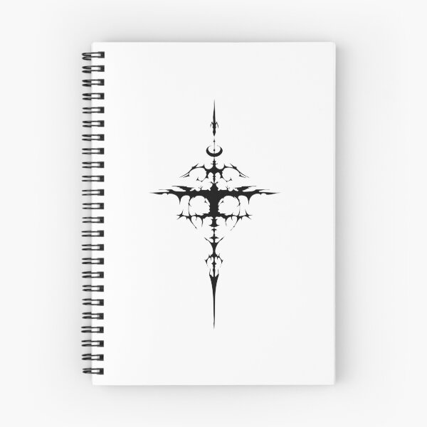 Item preview, Symmetric Cyber Sigil Cross – Gothic Sword Aesthetic designed and sold by Dem0r.