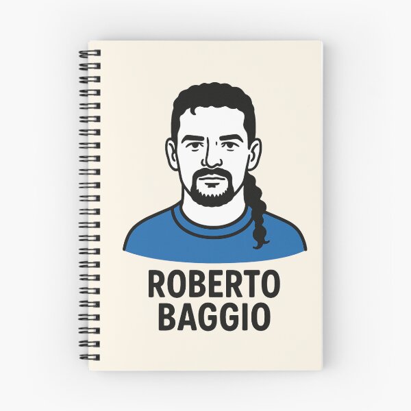 Item preview, Roberto Baggio Minimalist Football Legend Illustration designed and sold by Creative_Canvas.