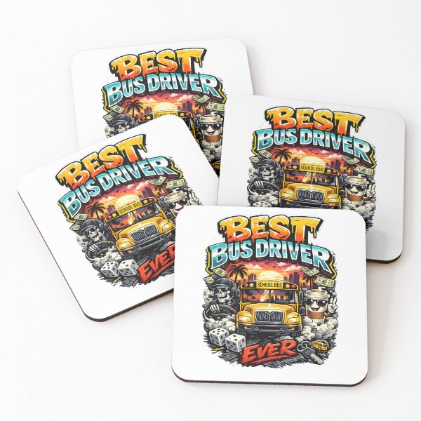Item preview, Best Bus Driver Ever – Funny School Bus Driver Gift, Appreciation Tee, Retirement Gift Idea designed and sold by KittyPawMeow.