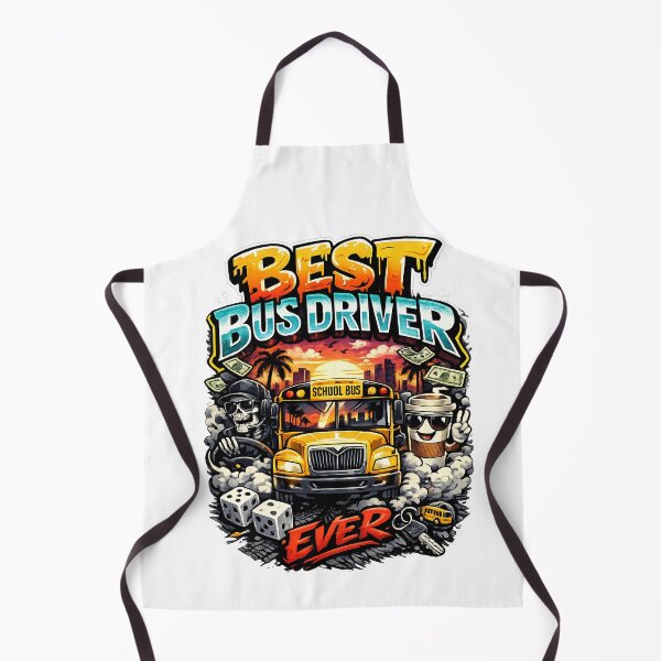 Item preview, Best Bus Driver Ever – Funny School Bus Driver Gift, Appreciation Tee, Retirement Gift Idea designed and sold by KittyPawMeow.