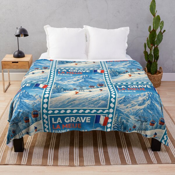 Item preview, La Grave La Meije France Ski Resort Skiing Souvenir designed and sold by yunamaliskova.