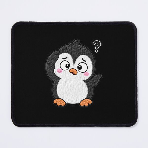 Item preview, Confused Penguin Embroidery Patch | Cute Kawaii Penguin Design designed and sold by ColorSplash123.