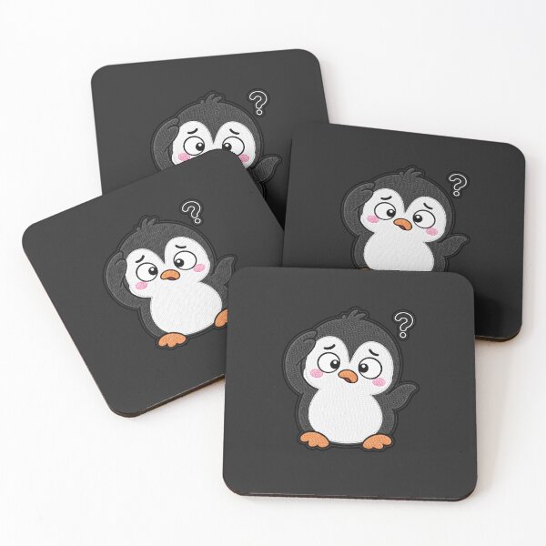 Item preview, Confused Penguin Embroidery Patch | Cute Kawaii Penguin Design designed and sold by ColorSplash123.