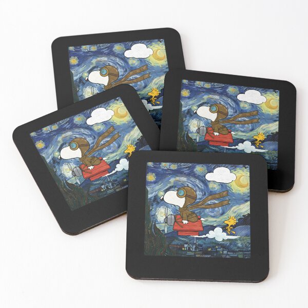Item preview, Snoopy and Woodstock Flying Adventure Starry Night M556  designed and sold by GYaso.