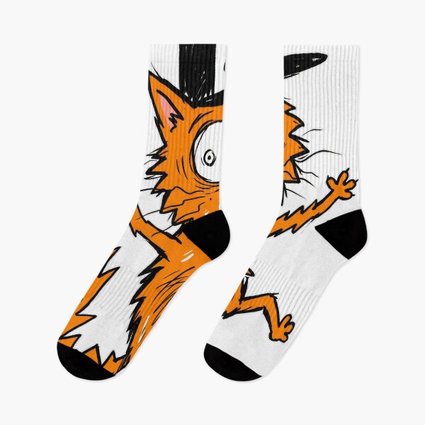 Item preview, Funny Scared Orange Cat with Super Hat - Crazy Kitty Graphic Art designed and sold by seven things shop.