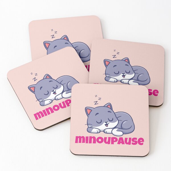 Item preview, Minoupause – Sleeping Cat Humor Menopause Funny Gift for Women designed and sold by WordPlayStudio.
