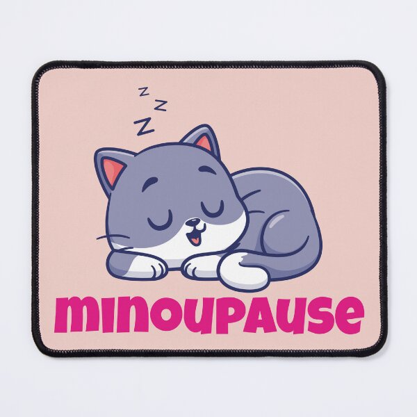 Item preview, Minoupause – Sleeping Cat Humor Menopause Funny Gift for Women designed and sold by WordPlayStudio.