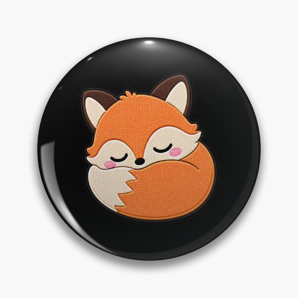 Item preview, Sleepy Fox Embroidery Patch | Cute Kawaii Fox Design designed and sold by ColorSplash123.