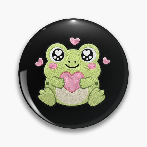 Item preview, Love Frog Embroidery Patch | Cute Kawaii Frog Design designed and sold by ColorSplash123.