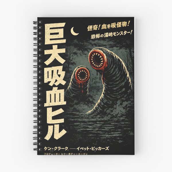 Item preview, Attack Giant Leeches 1959 Japanese Poster designed and sold by Retr0Tshirts.