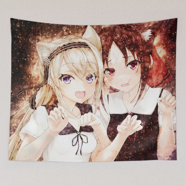 Item preview, Kaguya Shinomiya Kaguya Sama Love Is War Cat Ears Duo Warm Glow designed and sold by mildaclairmo.