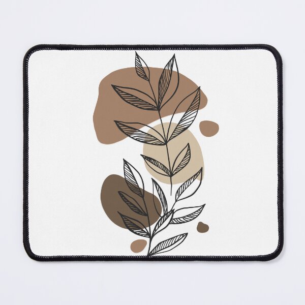 Item preview, Modern Botanical Abstract – Neutral Leaf Art designed and sold by Barelythere2324.
