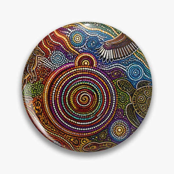 Item preview, Aboriginal Inspired Dot Art - Australian Fauna Vibrant Pattern designed and sold by GrinGalore.