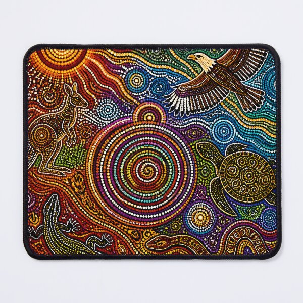 Item preview, Aboriginal Inspired Dot Art - Australian Fauna Vibrant Pattern designed and sold by GrinGalore.